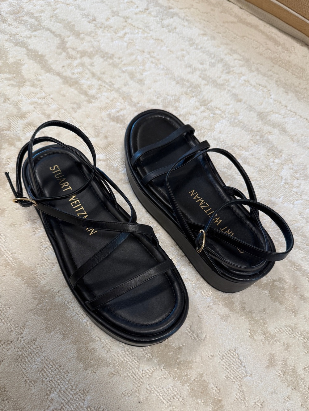 Stuart Weitzman Black Sandals